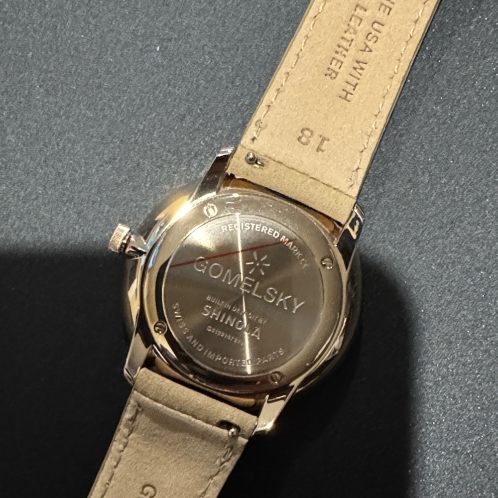 Gomelsky Teal and Tan Leather Watch by Shinola - Picture 10 of 16
